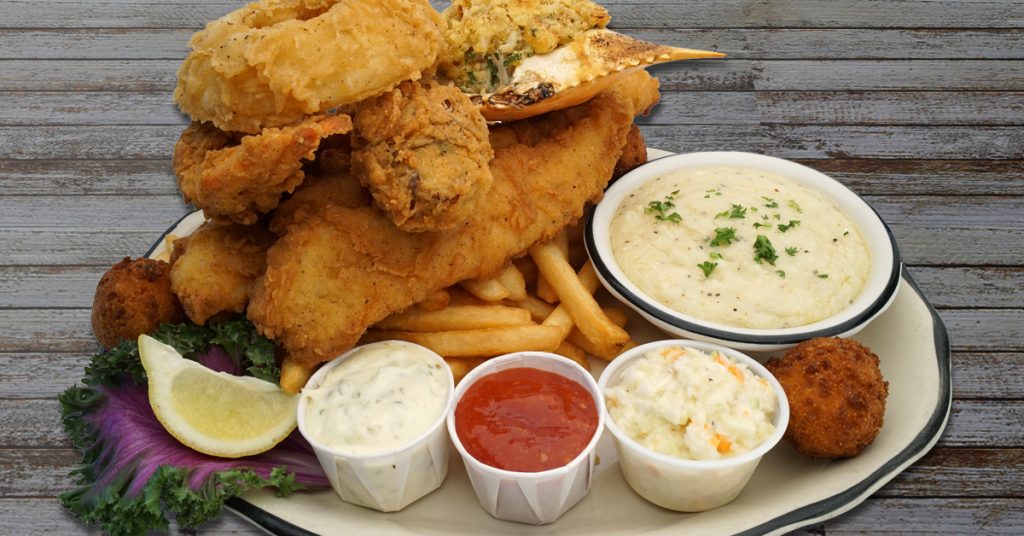 fried seafood platter